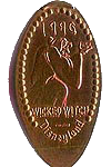 DL0094 RETIRED Wicked Witch pressed penny or pressed penny image. 