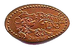 DL0108 RETIRED Frontier Land Mickey pressed penny.