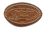DL0148 Retired Autopia pressed penny or elongated coin image.