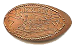 DL0153 Retired Horizontal Union Bank of California pressed penny or elongated coin image. 