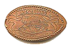 DL0155 Retired Horizontal Union Bank of California pressed penny or elongated coin image.