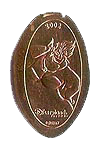 DL0181 RETIRED Ursula pressed penny elongated coin image. 