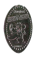 DL0199 RETIRED Plane Crazy Mickey Mouse elongated quarter image. 