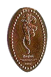 DL0202 Retired Tigger pressed penny or elongated coin image. 