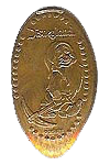 DL0239 RETIRED Sleepy squished penny elongated coin image.