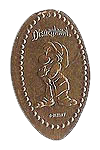 DL0252 RETIRED Grumpy Disney pressed penny or elongated Disney coin image.
