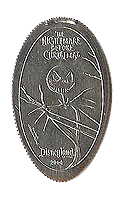 DL0255 RETIRED NBC Jack Skellington pressed quarter or elongated Disney coin image.
