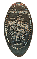 DL0268 RETIRED Phineas, Gus & Ezra pressed quarter or elongated Disney coin image.