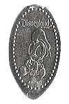 DL0275 RETIRED Baby Donald Disney pressed dime or elongated Disney coin image.