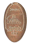 DL0303 RETIRED Space Mountain 1977 Magical Milestones pressed penny coin image.