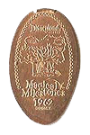 DL0314 RETIRED Swiss Family Tree House 1962 Magical Milestones pressed penny elongated coin image.