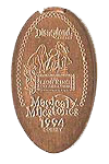 DL0315 RETIRED Lion King Parade 1994 Magical Milestones pressed penny elongated coin image. 