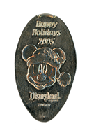 DL0338 Onstage Disneyland "Small Nose" Mickey Mouse pressed nickel