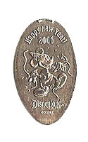 DL0339 RETIRED 2006 Happy New Year smashed nickel. 