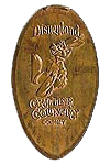 DL0346 RETIRED Brer Rabbit smashed penny or elongated coin image. 