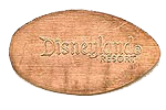 DL0363r DISNEYLAND  ®  RESORT pressed penny stampback.