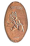 DL0412 Chip, running smashed penny or elongated coin image. 