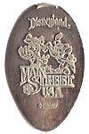  DL0432 Retired MAIN STREET U.S.A. smashed nickel or elongated coin image.