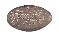 DL0443 DISNEYLAND ® RESORT confetti background smashed nickel image.