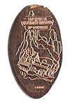 DL0445 Retired ANNIVERSARY, Big Thunder Mountain smashed penny or elongated coin image.