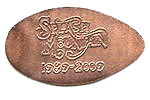 DL0446r SPLASH MOUNTAIN 1989-2009 smashed penny reverse. 