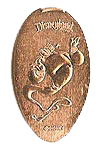DL0475 Retired Genie from Aladdin Souvenir pressed penny or souvenir coin image.
