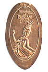 DL0492 Retired Princess Tiana of The Princess and the Frog pressed penny or elongated coin image.