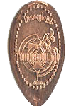 DL0498 Tomorrowland Astronaut Pluto pressed penny or elongated coin image.