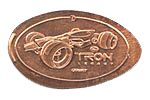 DL0499 Retired Tron Light Runner Narrow border pressed penny or souvenir coin image.