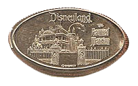  DL0527 Haunted Mansion Attraction pressed quarter or elongated coin image. 