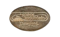 Space Mountain 35th Anniversary pressed nickel stampback
