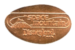 Space Mountain 35th Anniversary pressed penny stampback