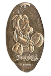 DL0547 Baby Goofy pressed dime elongated Disney coin image.