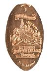 DL0561 Big Thunder Railroad Wildest Ride in the West pressed penny
