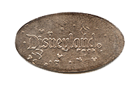 DL0587r DISNEYLAND  ®  RESORT with confetti in the background Souvenir pressed nickel reverse.
