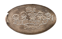 DL0594 Small World Dolls elongated quarter or elongated coin image.
