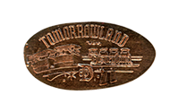 DL0602 60th People Mover Tomorrowland pressed penny