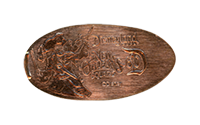 DL0609 60th Pirate with sword New Orleans Square pressed penny