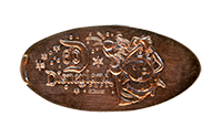 DL0611 60th Tigger and Eeyore Winnie The Pooh pressed penny