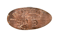 DL0620 60th Cowboys Mickey & Googy Frontierland pressed penny
