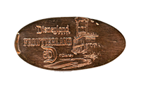 DL0621 60th Mark Twain Riverboat Frontierland pressed penny