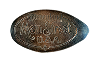 DL0669-671r & DL0681-683r DISNEYLAND® PARK, MAIN STREET U.S.A. souvenir pressed nickel reverse. 