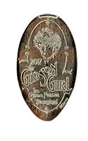 DL0669 2017 Gibson Girl Ice Cream Parlor souvenir pressed nickel coin image.