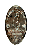 DL0670 2017 Jolly Holiday Bakery Cafe souvenir pressed nickel coin image.