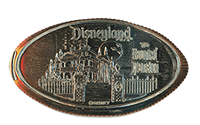  DL0680 Haunted Mansion Attraction pressed quarter or elongated coin image. 