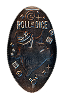 DL0691 Oggie Boogie Roll The Dice 2018 Nightmare Before Christmas pressed quarter. 