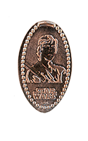 DL0733  Star Wars Luke Skywalker vertical pressed penny image.