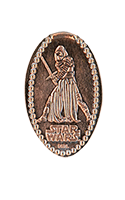 DL0736  Kylo Ren of Star Wars vertical pressed penny image.  