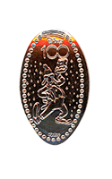 DL0778 Vending Style Penny Press Machine Disney 100 Years of Wonder Classic Goofy vertical pressed penny.  