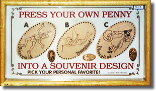 DL0036-38 Peter Pan Pressed Coin Machine Marquee. (Images courtesy of the Wooten Family) 